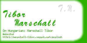tibor marschall business card